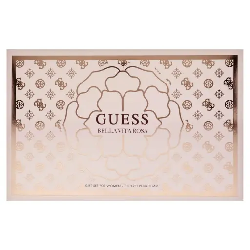 GUESS BELLA VITA ROSA (W) SET EDT 100ML + EDT 15ML + BL 100ML + POUCH 