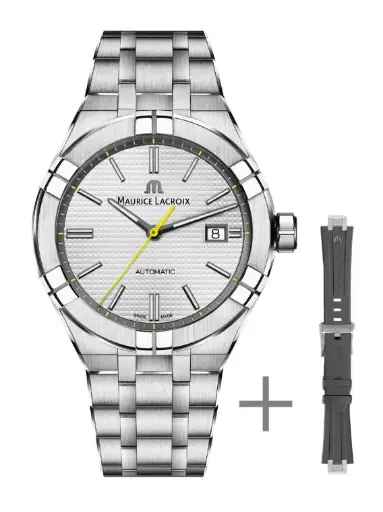 Maurice Lacroix Automatic Swiss Made Silver Stainless Steel 42mm Watch