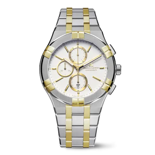 [AI1118-PVY03-130-1] Maurice Lacroix AIKON QUARTZ CHRONOGRAPH DUOTONE WATCH