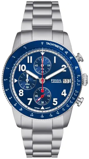[FS6047] Fossil Sport Tourer Chronograph Stainless Steel Watch-FS6047