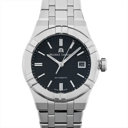 [AI6007-SS00F-330-A] Maurice Lacroix Aikon Automatic Black Dial Stainless Steel Men's Watch