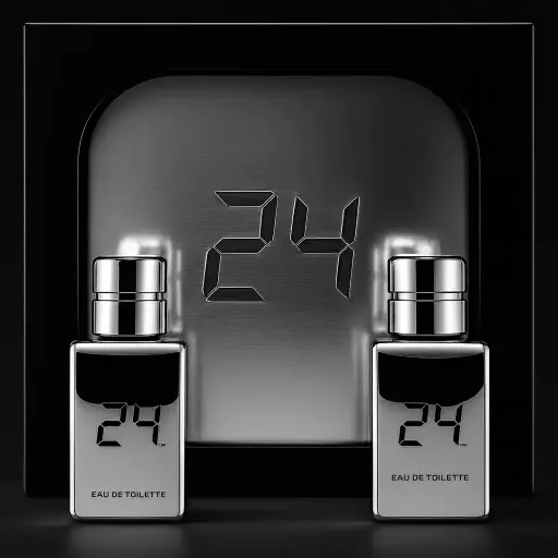 24 Platinum Gift Set 24 Platinum 1.7 Oz EDT Spray + 24 Platinum Oud 1.7 Oz EDT Spray  Men