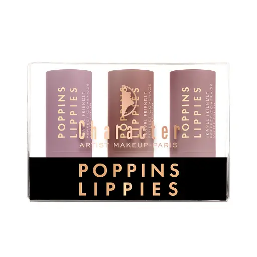 [MK402] Character Poppins Lippies 3pc Mini Lip Set - MK402 