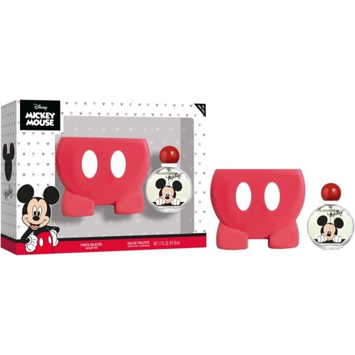 [P009247] DISNEY Mickey Mouse SET EDT 50ml+ ITEM HOLDER 