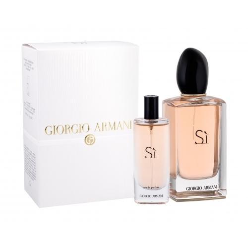 Armani Si by Giorgio Armani EAU DE PARFUM SPRAY 3.4 OZ & EAU DE PARFUM SPRAY 0.5 OZ for WOMEN