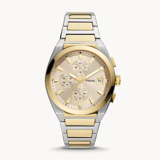 [FS5796] Fossil Everett Chronograph Cream Dial Men's Watch | FS5796