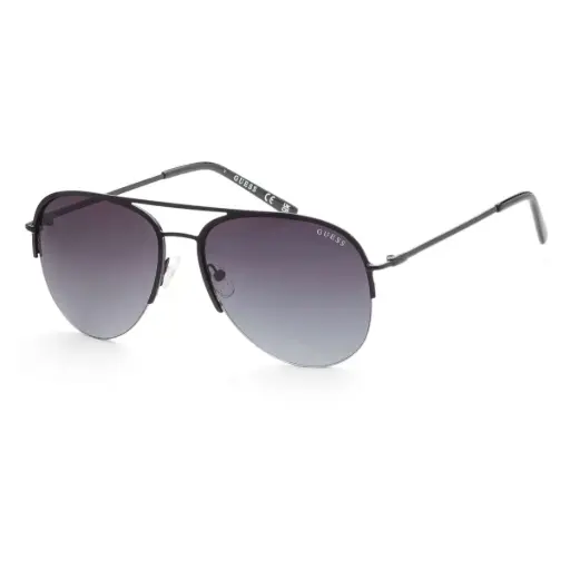 [GF0224-01B] Guess Factory Men's Black Aviator Sunglasses GF0224-01B