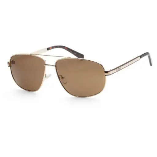 [GF0244-32E] Guess Factory Men's Gold Aviator Sunglasses GF0244-32E