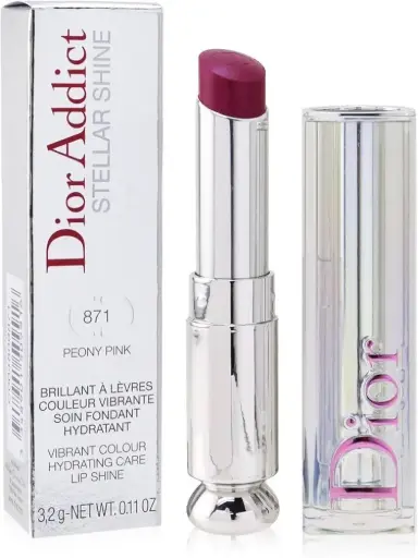 Dior Addict Stellar Shine Lipstick - 871 Peony Pink (Rosy Plum)