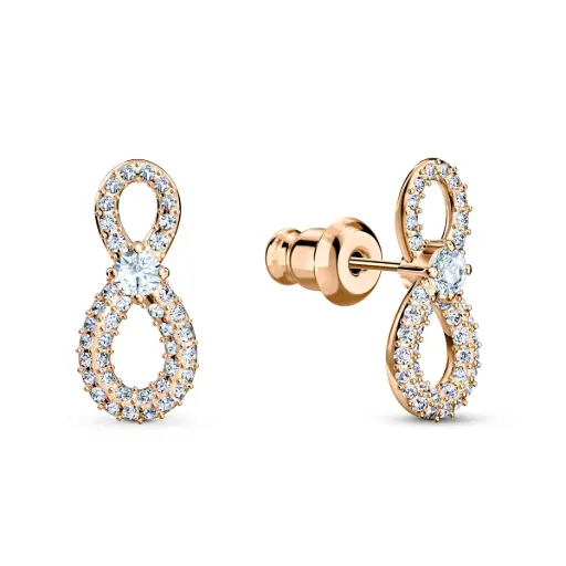 [180380837] Swarovski Rose Gold-Tone Earring