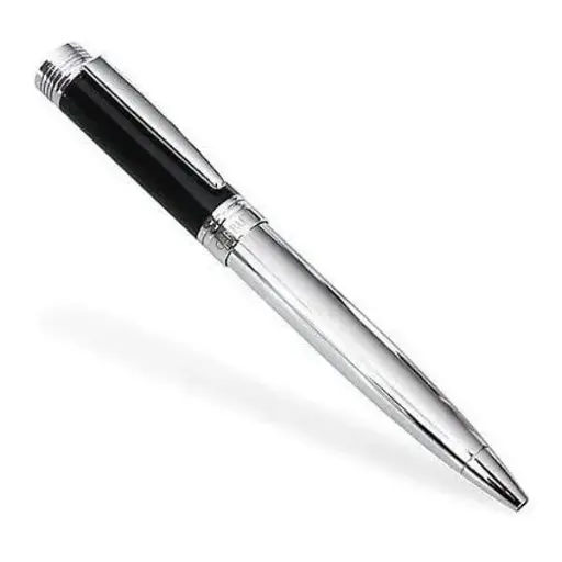 [NS5554] Cerruti 1881 Ballpoint Pen Black & Silver
