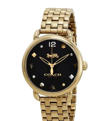 [14502813] COACH Delancey Gold Tone Women's Watch - 14502813