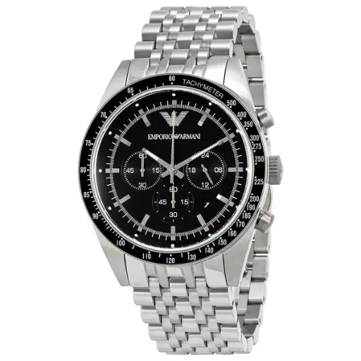[AR5988] ARMANI Black Dial Quartz Men's Watch AR5988