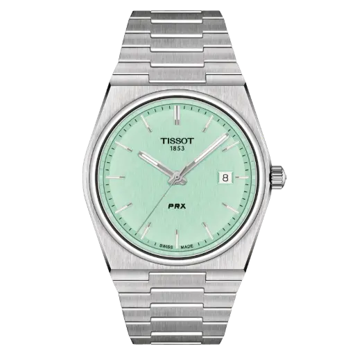 [T1374101109101] Tissot PRX Quartz Light green - 40mm | T1374101109101