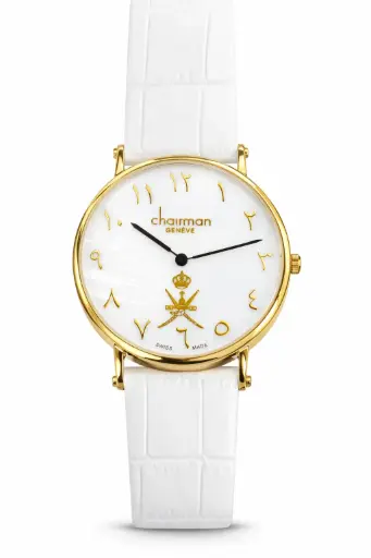 [CH286G02] Chairman Geneve Leather Watch 