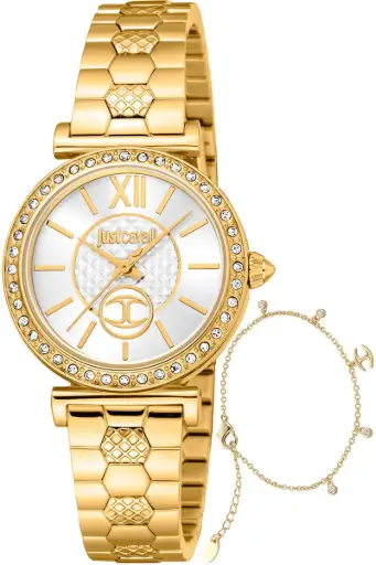 [JC1L273M0055Just] Just Cavalli Women's Watch Bracelet Set JC1L273M0055