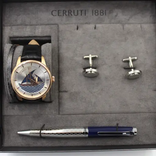 [CIAGB009304] CERRUTI 1881 WATCH+CUFF+PEN+BRACLET MAN SET CIAGB009304