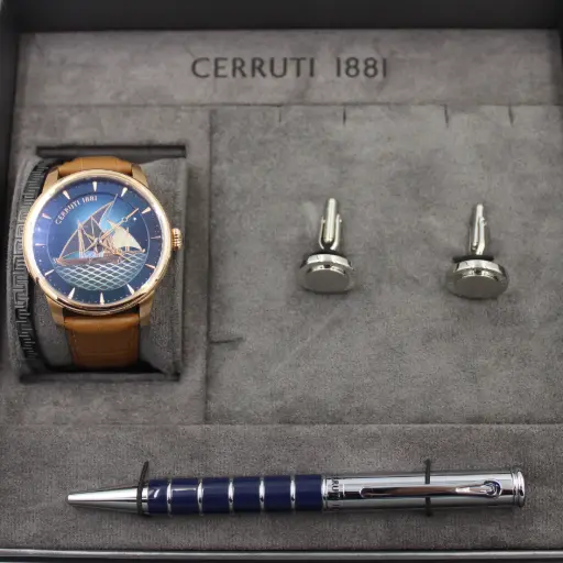 [CRA26401] CERRUTI 1881 WATCH+CUFF+PEN+BRACLET MAN SET CRA26401 