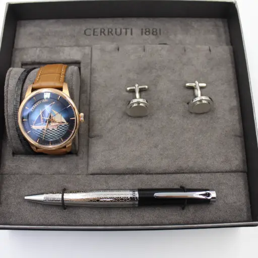 [CEPNF240403E] CERRUTI 1881 WATCH+CUFF+PEN+BRACLET MAN SET CEPNF240403E