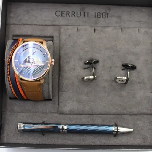 [CRPNFW240801A] CERRUTI 1881 WATCH+CUFF+PEN+BRACLET MAN SET CRPNFW240801A