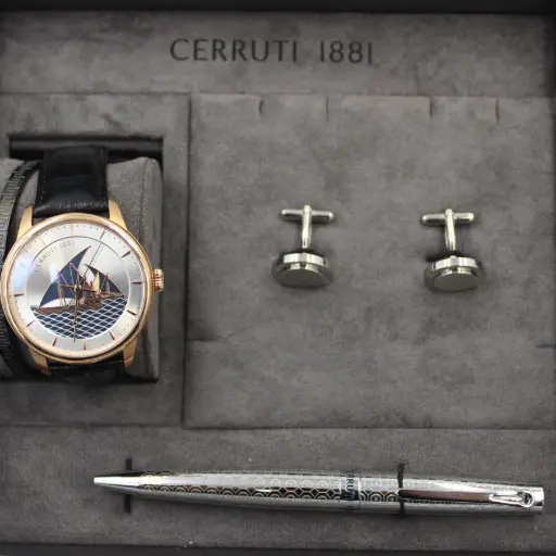 [CRPNFW240401A] CERRUTI 1881 WATCH+CUFF+PEN+BRACLET MAN SET CRPNFW240401A