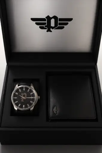 [PEWJA2204308] POLICE WATCH+WALLET MAN'S SET PEWJA2204308