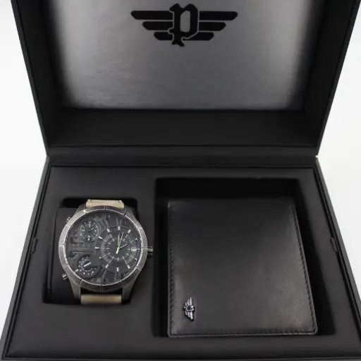 [PEJL2506024] POLICE WATCH+WALLET MAN'S SET PEJL2506024