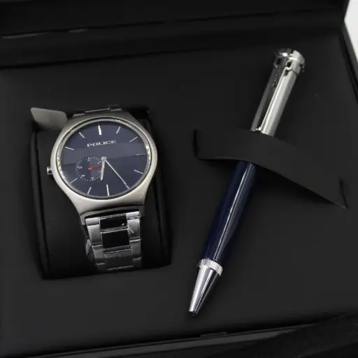 [PEL1523JSBUS] POLICE MENS WATCH+PEN (2PCS SET)    