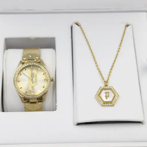 [PEJLN2104022] POLICE WOMAN'S WATCH+NKL SET 