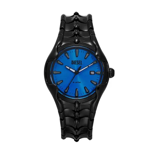 [DZ2198] Diesel Vert Three-Hand Date Black Stainless Steel Watch DZ2198