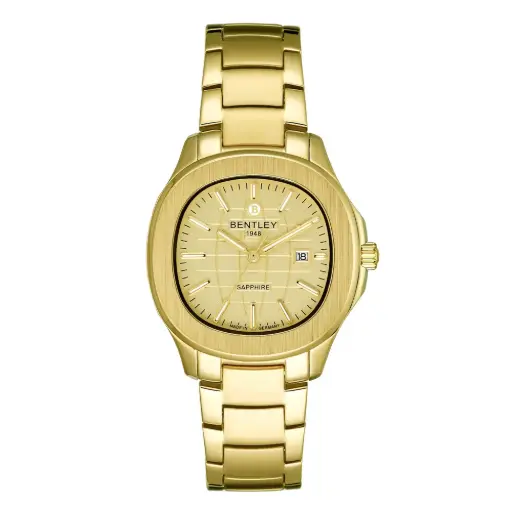 [BL1869] BENTLEY Gold tone stainless steel WATCH BL1869
