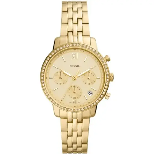 [FS5219] FOSSIL Neutra Chronograph Gold-Tone Stainless Steel Date Analog (W) WATCH FS5219