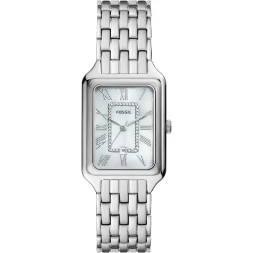 [ES5306] Fossil Raquel Date Silver ES5306
