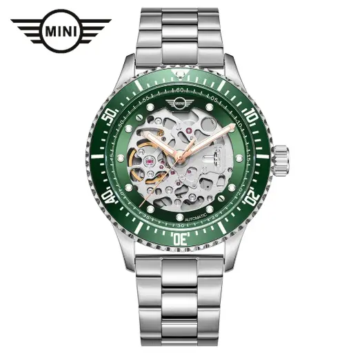 [MINI162302] MINI AUTOMATIC WATCH GREEN/SILVER MINI162302