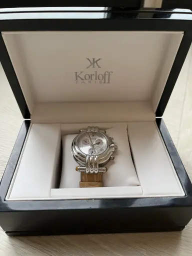[KRO10006] KORLOFF PARIS DIAMOND CHRONOGRAPH WATCH