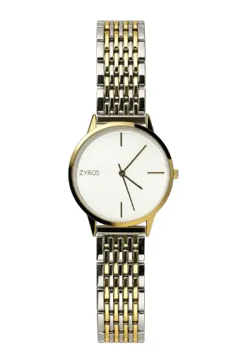 [ZAA241M060611] ZYROS MAN'S STEEL WATCH ZAA241M060611