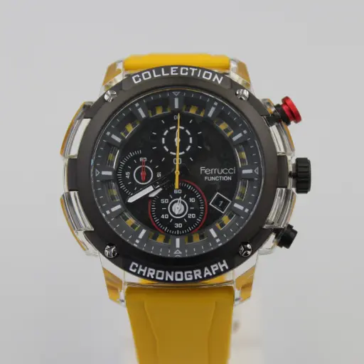 [23003 01] FERRUCCI  RUBBER STRAP WATCH FCF 23003 01