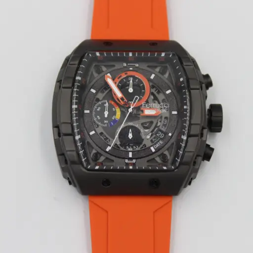[FCF23003 06] FERRUCCI  RUBBER STRAP WATCH FCF 23003 06