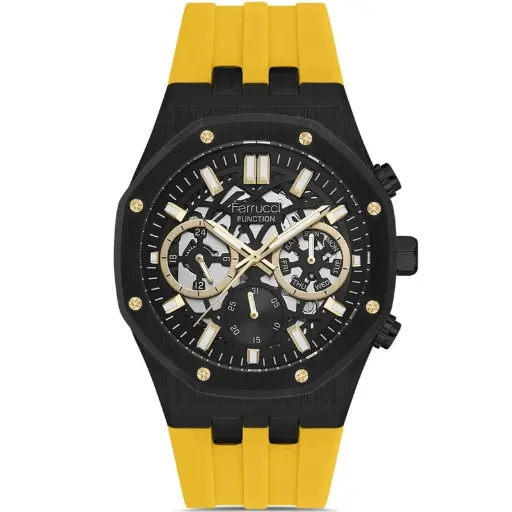 [FER03287] FERRUCCI  RUBBER STRAP WATCH - 03287