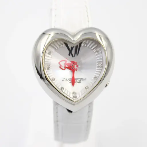 [CH001]  CHRONOTECH LOVE PRISM HEART DIAMOND WATCH CH001