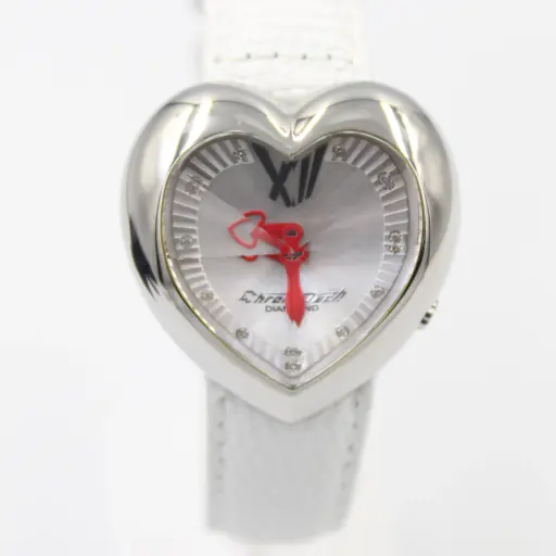 [CH004]  CHRONOTECH LOVE PRISM HEART DIAMOND WATCH CH004