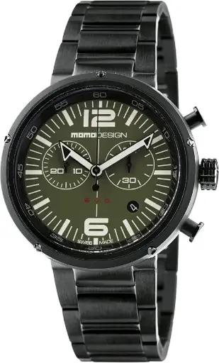 [MD1012BR-40] MOMO Design Casual Watch MD1012BR-40, Black, bracelet