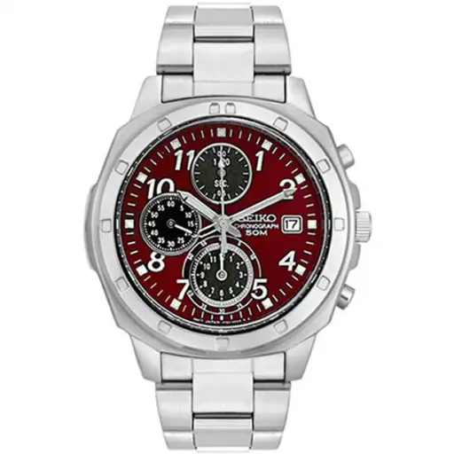 [SND495P] SEIKO RED DIAL CHRONOGRAPH WATCH SND495P