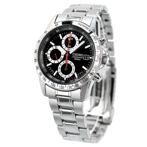 [SND371P] SEIKO BLACK DIAL CHRONOGRAPH MAN'S WATCH SND371P
