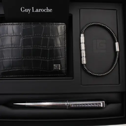 [GLRB0000403-408] GUY LAROCHE PEN + WALLET + BRACELET SET GLRB0000403-408