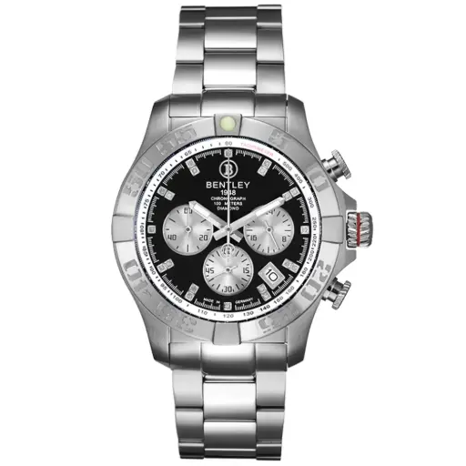 [BL2416-102MWBI-W] BENTLEY MAN'S DIAMOND WATCH BL2416-102MWBI-W