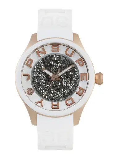 [S1189500] Superdry Women White Dial Watch S1189500