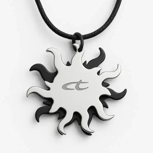 [NKL316] Chronotech Man's Nacklace NKL316