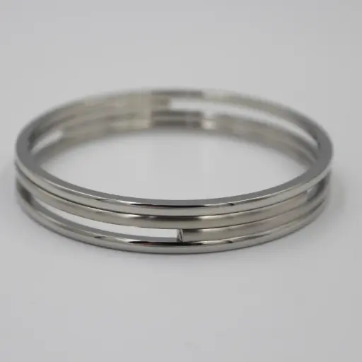 CALVIN KLEIN 3mm Classic Round Chunky Stainless Steel Bangle Bracelets (W)