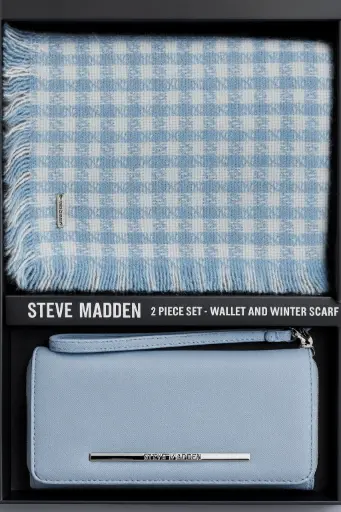 [SMG1600] Steve Madden (Set) Wallet & Winter Scarf